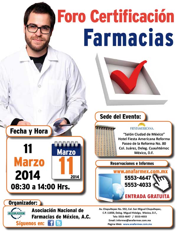 Invitación al Foro Certificación a Farmacias