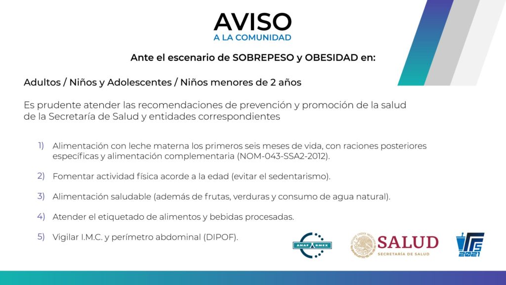 Aviso de Sobrepeso y Obesidad.